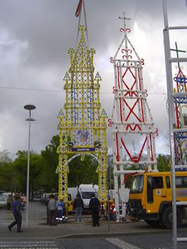 Arco de romaria de Martim na Festa das Cruzes