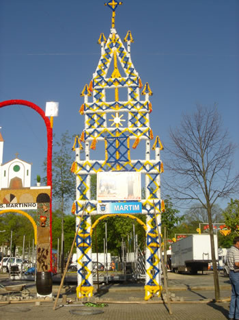 Arco de Romaria de Martim presente na Festa das Cruzes