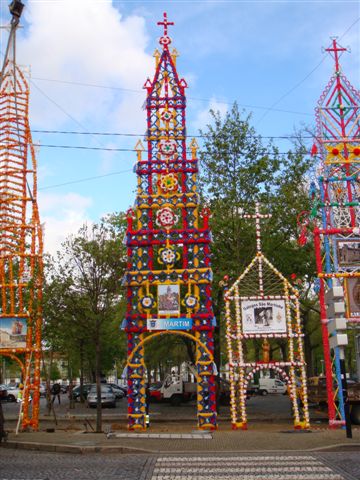 Arco de Romaria de Martim já está na Avenida da Liberdade