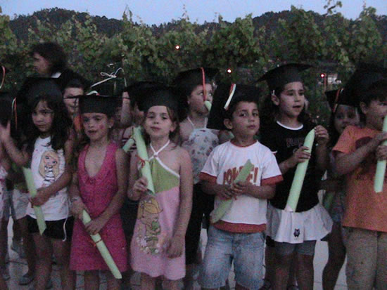 Primeira festa de finalistas no jardim-de-infância