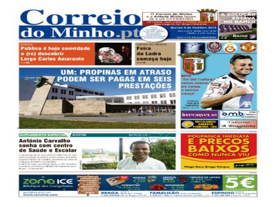 Martim foi notícia no Correio do Minho