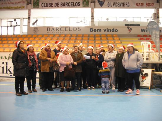 Aula de Natal Sénior Saudável uma autêntica alegria.