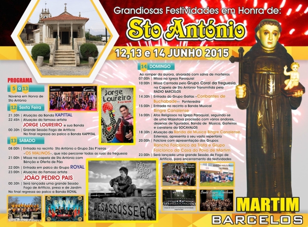 Festa em honra de Santo António está à porta