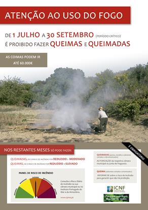 A partir de 1 de julho inicia-se o período crítico de incêndios florestais