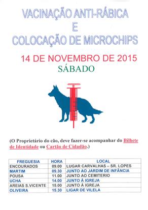 Campanha de vacinação anti-rábica e colocação de microchips